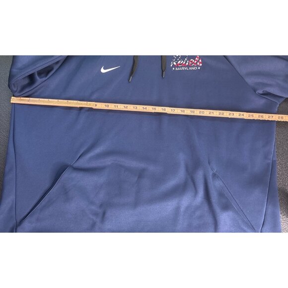 Nike Men's Dri-Fit Rebels Maryland Blue Hoodie XXL - Picture 8 of 9